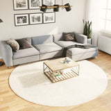 Vidaxl rug Pamplona Shaggy Highly Modern Ø 240 cm cream color