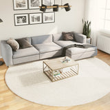 Vidaxl Rug Pamplona Shaggy meget moderne Ø 280 cm cremefarve