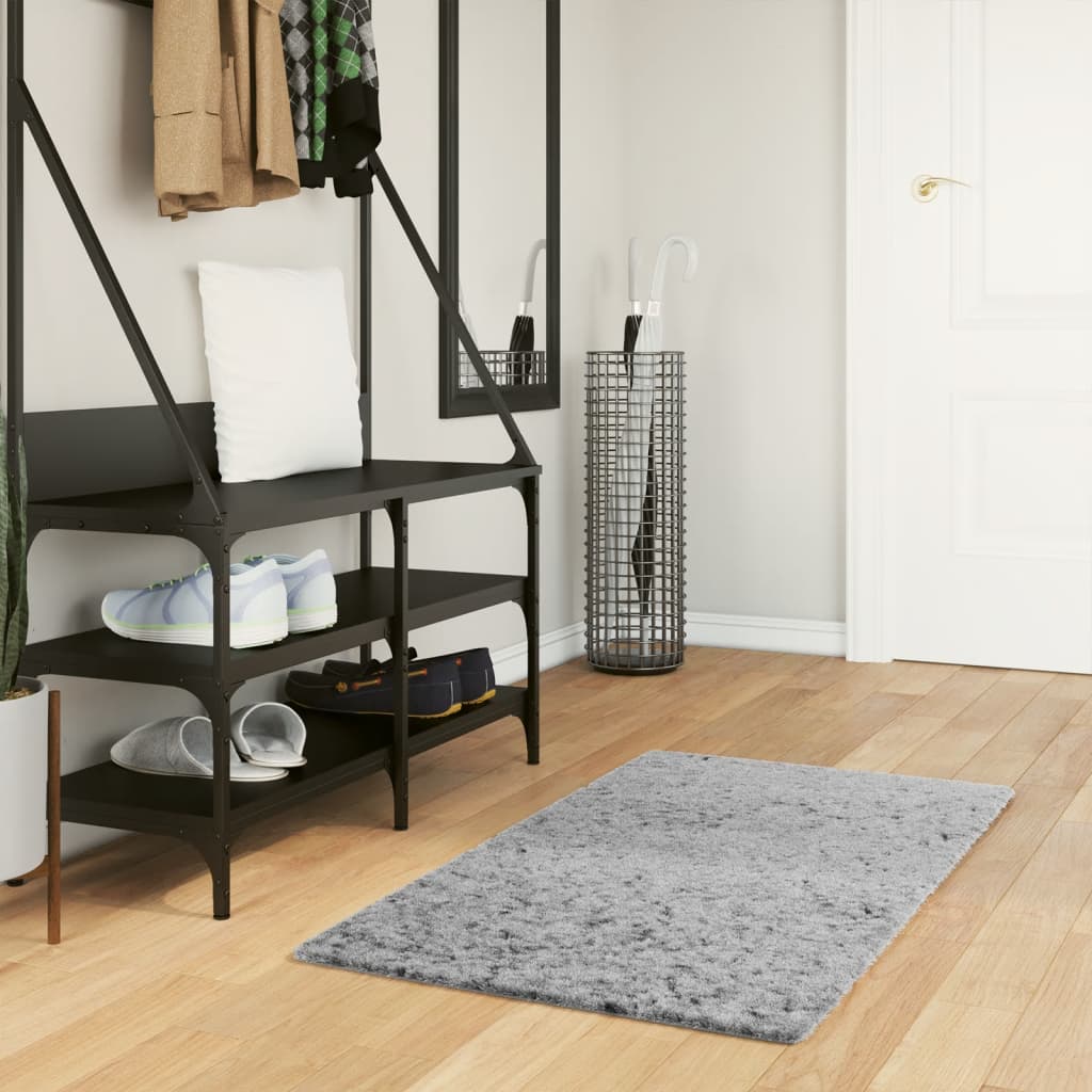 Vidaxl Rug Pamplona Shaggy Sterkt moderne 60x110 cm grå