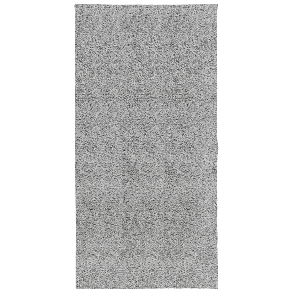 Alfombra Vidaxl Pamplona Shaggy altamente pole moderno 100x200 cm gris