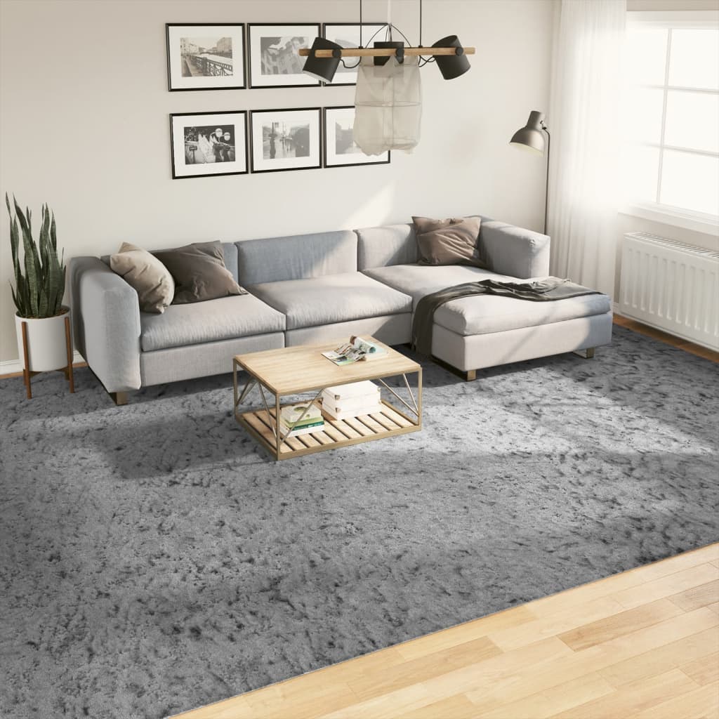 Vidaxl rug Pamplona Shaggy Highly Modern 300x400 cm Gray