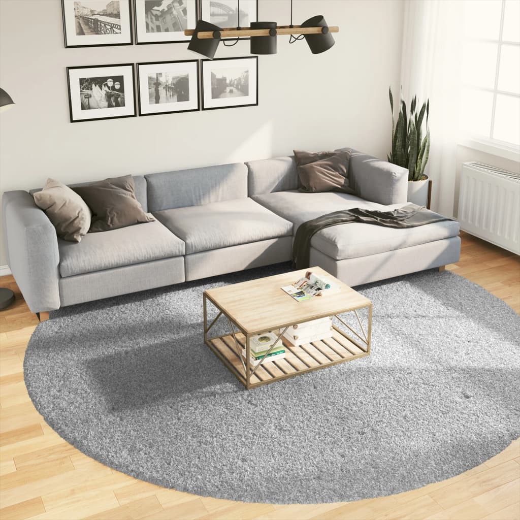 Vidaxl RUAM PAMPLONA SHAGGY altamente moderno Ø 280 cm grigio