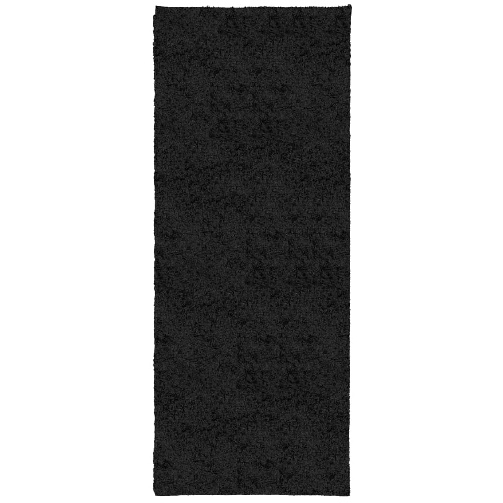 VidaXL rug Pamplona Shaggy Highly Modern 80x200 cm Black