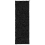 Vidaxl vloerkleed pamplona shaggy hoogpolig modern 80x250 cm zwart