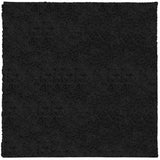 VIDAXL RUAM PAMPLONA SHAGGY ALTOGGIO MODERNO 120x120 cm nero