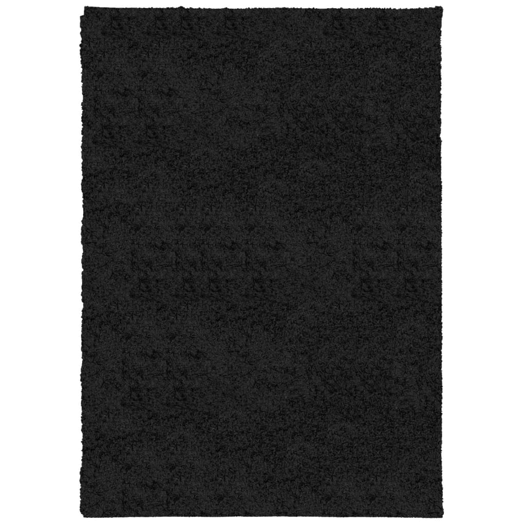 Vidaxl tapis Pampelune Shaggy hautement moderne 120x170 cm noir