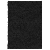 Vidaxl tapis Pampelune Shaggy hautement moderne 120x170 cm noir