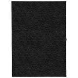 Alfombra Vidaxl Pamplona Shaggy altamente moderna 140x200 cm Negro