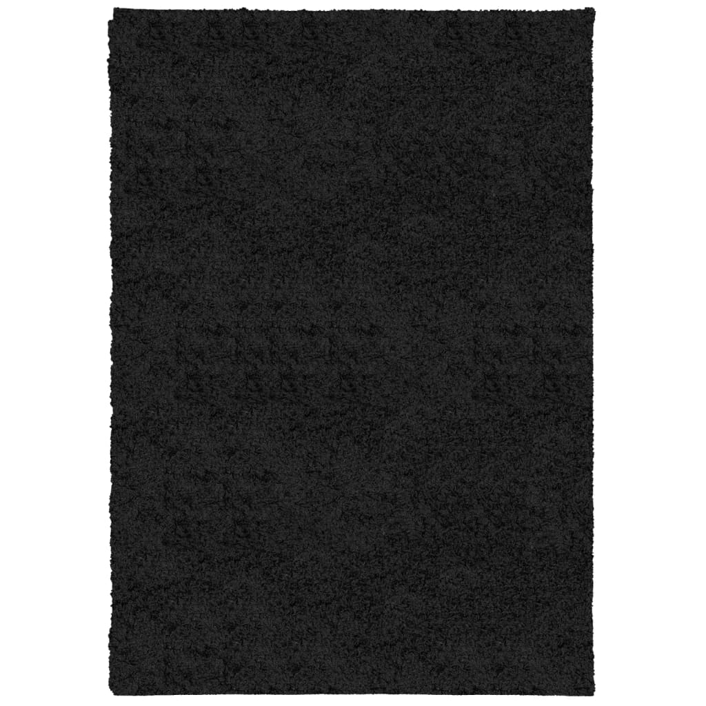 Alfombra Vidaxl Pamplona Shaggy altamente moderna 160x230 cm Negro