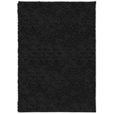 Alfombra Vidaxl Pamplona Shaggy altamente moderna 160x230 cm Negro