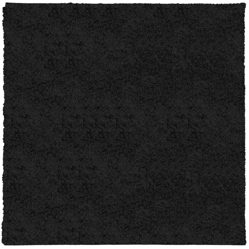 Vidaxl tapis Pampelune Shaggy hautement moderne 200x200 cm noir