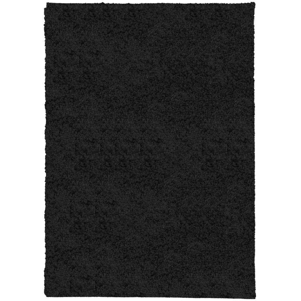 VIDAXL RUAM PAMPLONA SHAGGY ALTOGGIO MODERNO 200x280 cm nero