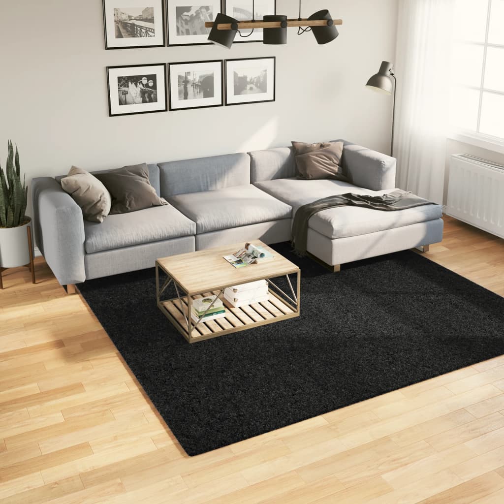 Vidaxl rug Pamplona Shaggy Highly Modern 240x240 cm Black