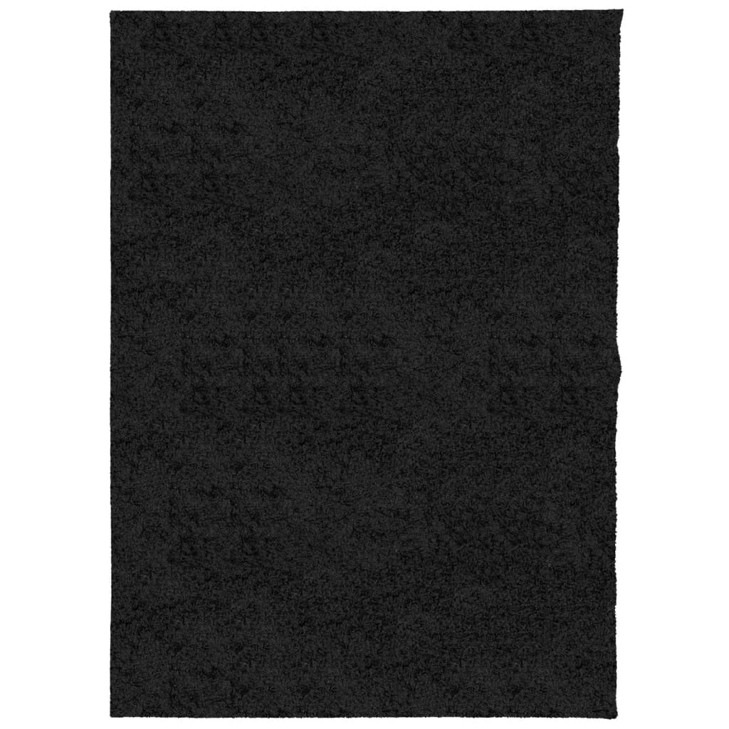 VIDAXL RUAM PAMPLONA SHAGGY ALTOGGIO MODERNO 240X340 CM NERO