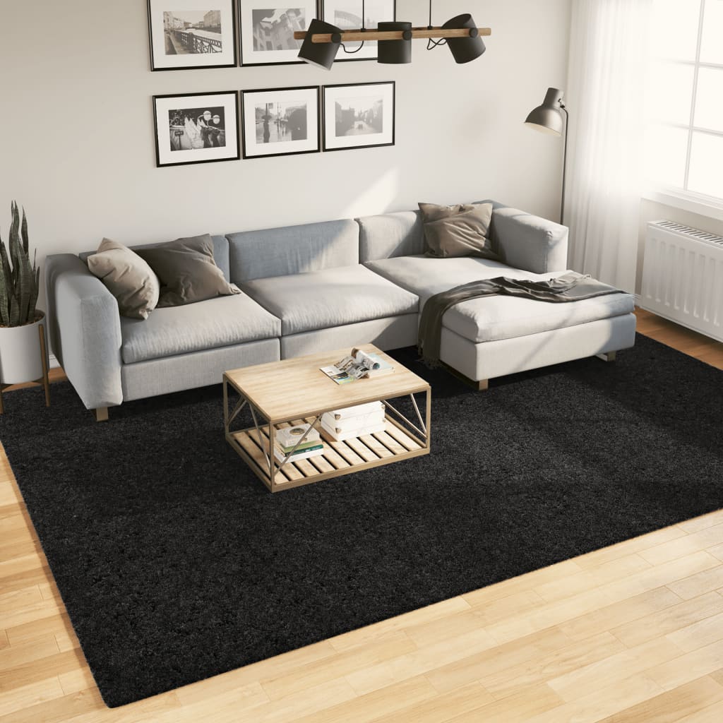 Vidaxl Rug Pamplona Shaggy Vysoce moderní 240x340 cm černá