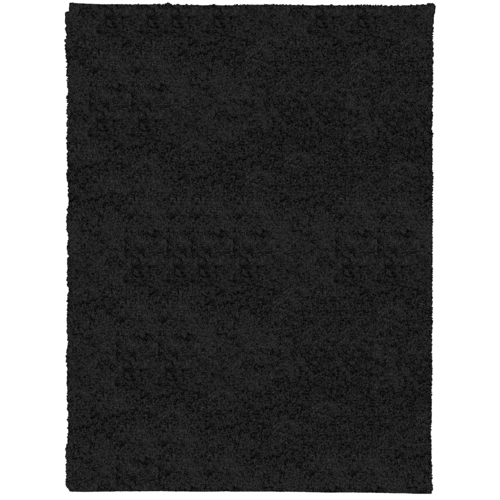 Vidaxl tapis Pampelona Shaggy hautement moderne 300x400 cm noir