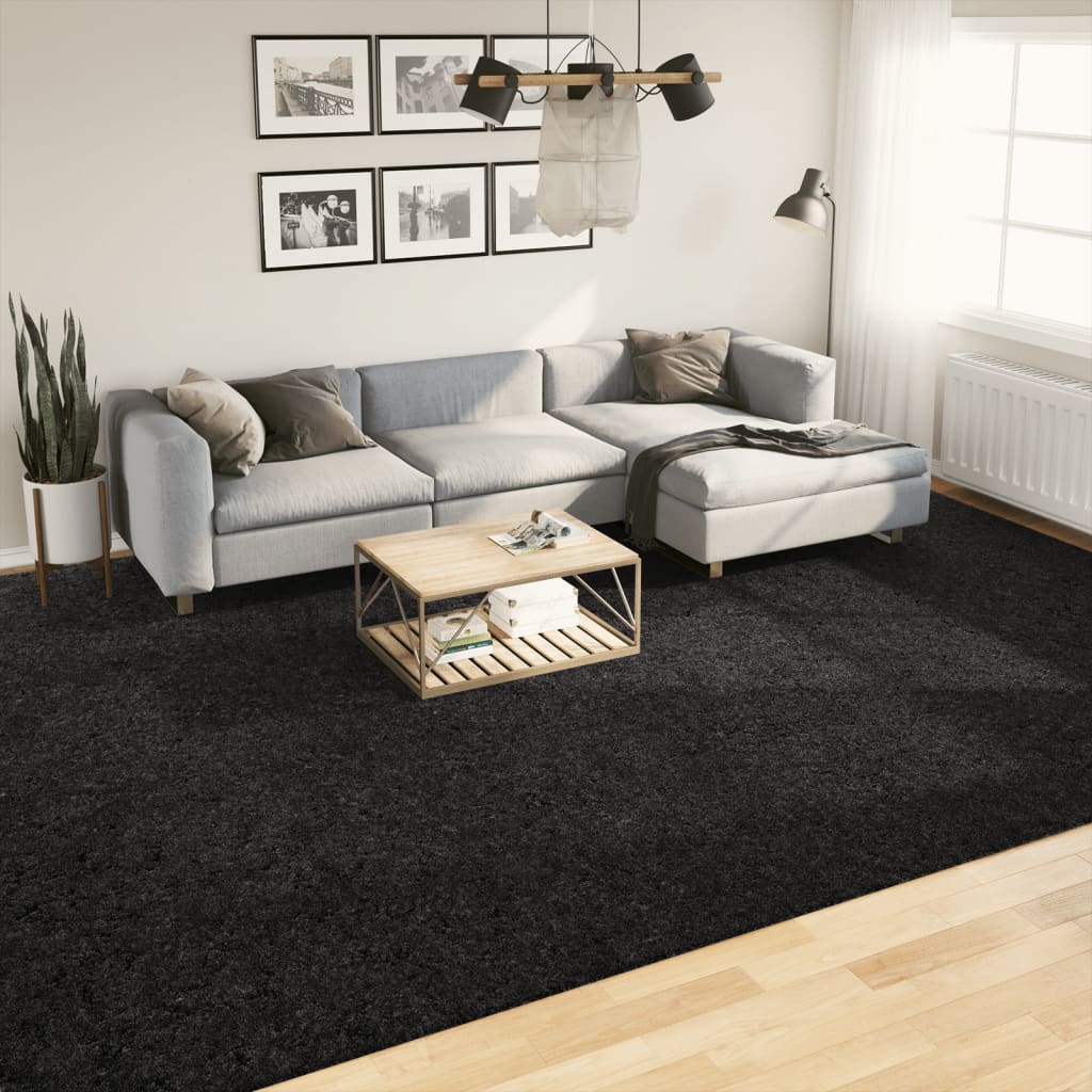 Vidaxl Rug Pamplona Shaggy Vysoce moderní 300x400 cm černá