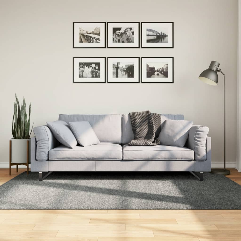 Vidaxl Rug Pamplona Shaggy Vysoce moderní 140x200 cm zelená