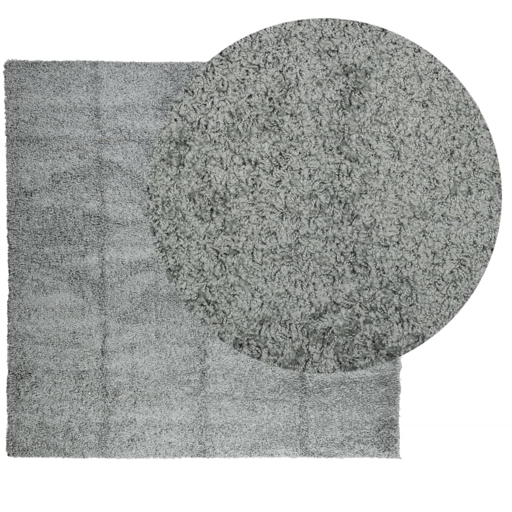 Vidaxl Rug Pamplona Shaggy zelo moderna 240x240 cm zelena