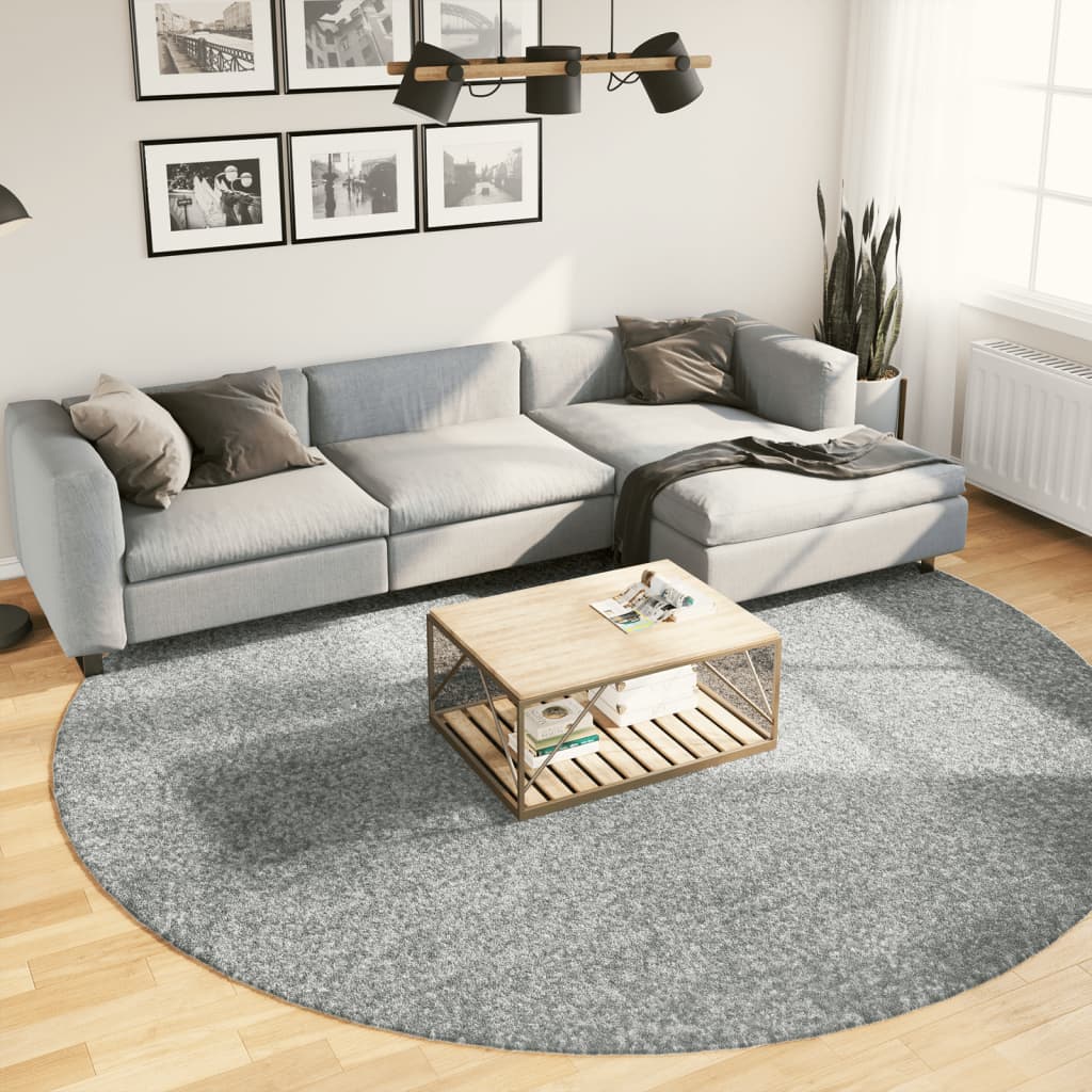 Vidaxl Rug Pamplona Shaggy Zelo moderna Ø 280 cm zelena