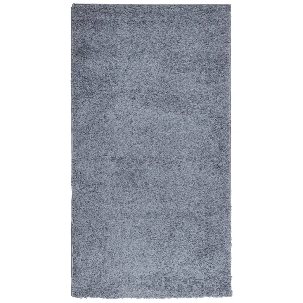 Vidaxl tapis Pampelune Shaggy hautement moderne 80x150 cm bleu