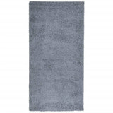 Vidaxl vloerkleed pamplona shaggy hoogpolig modern 100x200 cm blauw