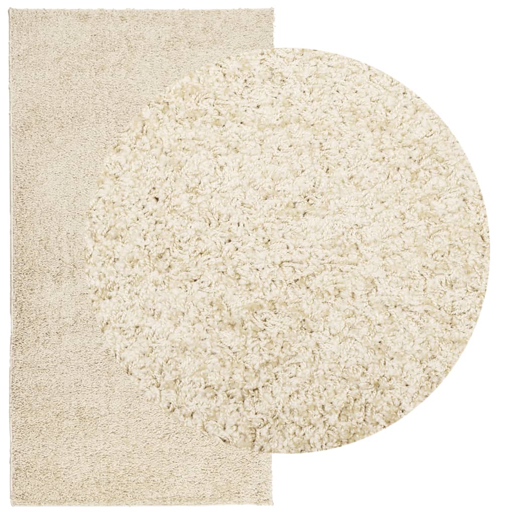 Vidaxl Rug Shaggy High Pile Moderne 80x150 cm guldfarvet