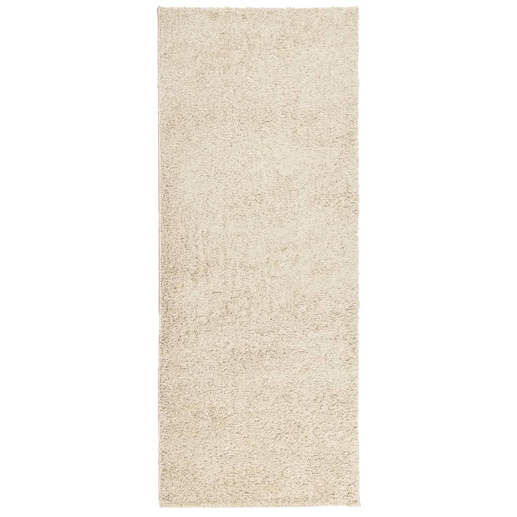 Vidaxl Teppich Pamplona Shaggy hoch moderne 80x200 cm Goldfarbe