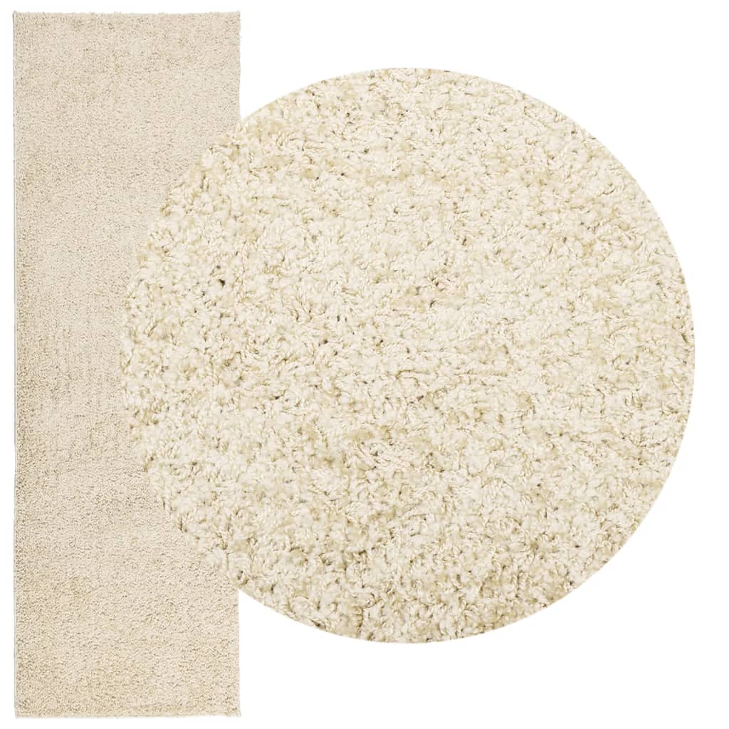 Vidaxl Rug Pamplona Shaggy Svært moderne 80x250 cm gullfarge