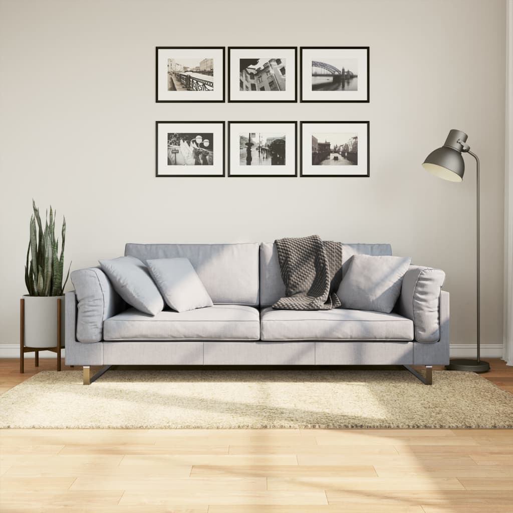 Vidaxl Rug Pamplona Shaggy Svært moderne 100x200 cm gull