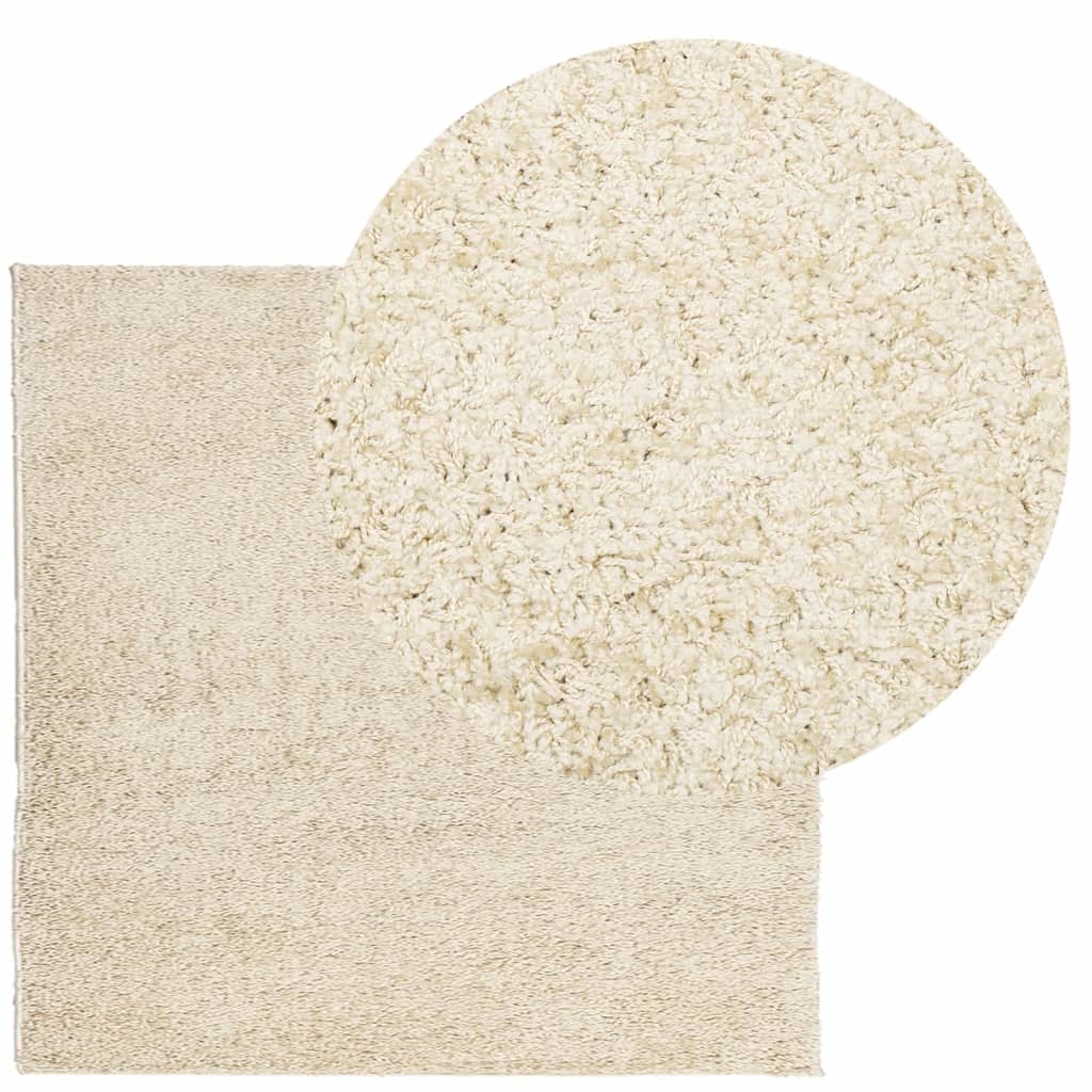 Vidaxl Rug Pamplona Shaggy Svært moderne 120x120 cm gull