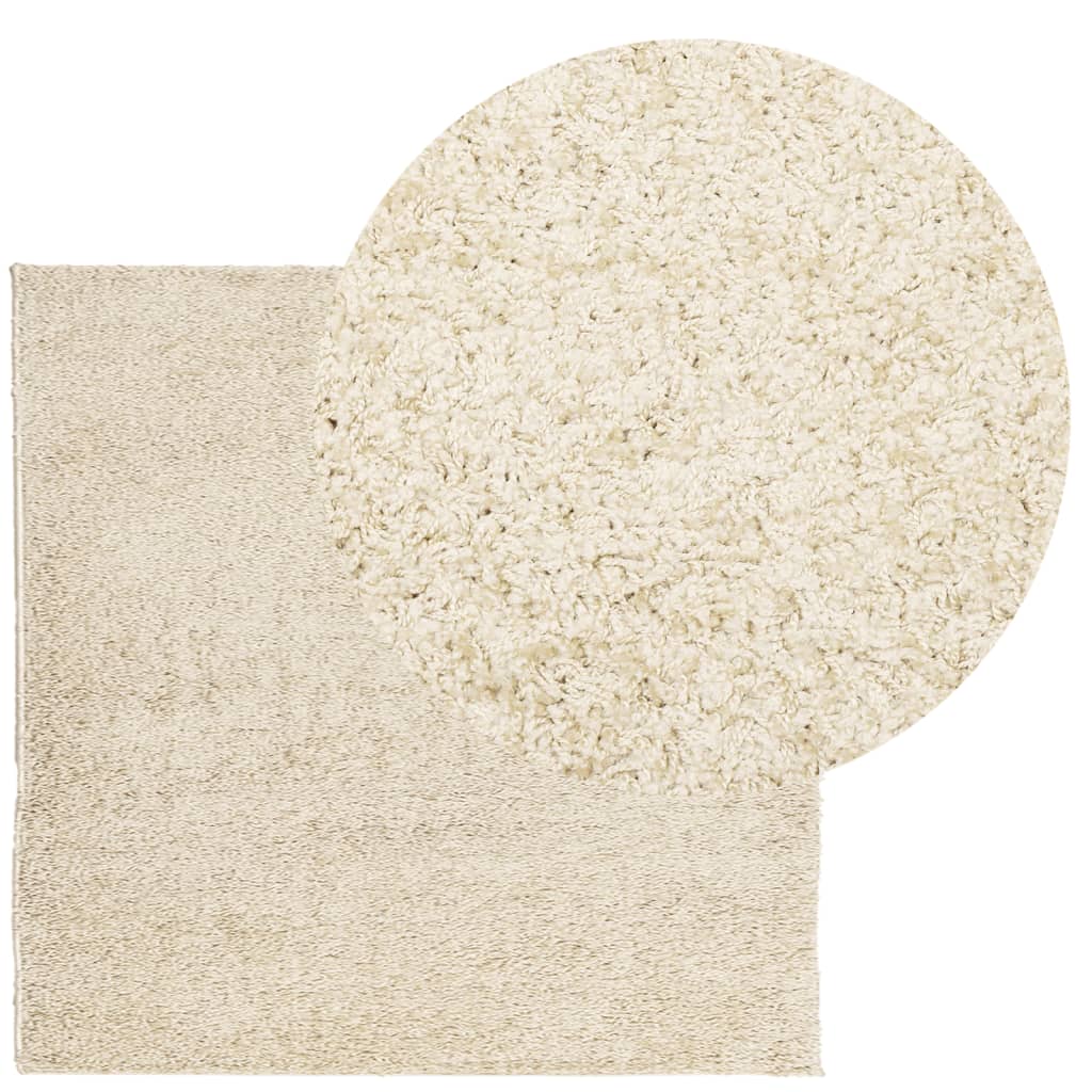 Vidaxl Rug Pamplona Shaggy meget moderne 160x160 cm guld