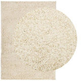 Vidaxl vloerkleed pamplona shaggy hoogpolig modern 240x340 cm goud