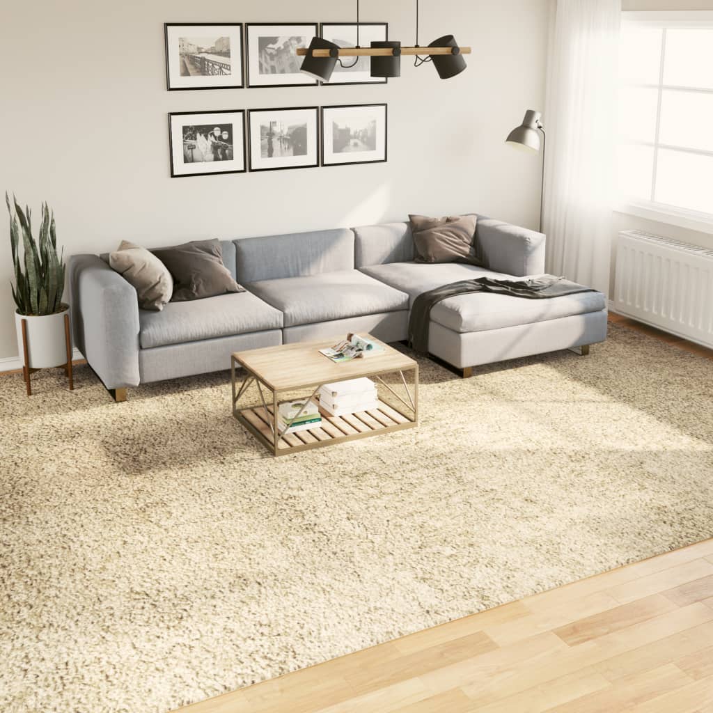 Vidaxl Teppich Pamplona Shaggy hochmoderne 300 x 400 cm Gold