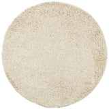 Vidaxl vloerkleed pamplona shaggy hoogpolig modern ø 80 cm goudkleurig
