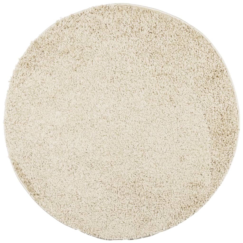 Vidaxl Rug Pamplona Shaggy Highly Pole Modern Ø 80 cm guldfarvet