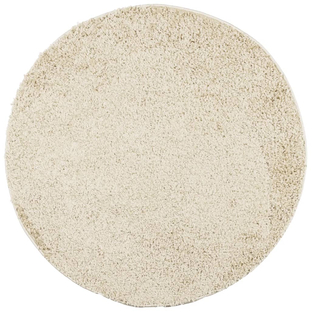 VidaXL rug Pamplona Shaggy Highly Modern Ø 100 cm Gold color