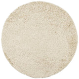 Vidaxl vloerkleed pamplona shaggy hoogpolig modern ø 100 cm goudkleur