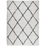 Vidaxl Rug Pamplona Shaggy meget pol 200x280 cm creme og sort