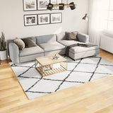 Vidaxl Rug Pamplona Shaggy meget pol 200x280 cm creme og sort