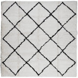 Vidaxl rug Pamplona Shaggy Highly Pole 240x240 cm Cream and Black