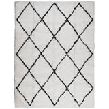 Vidaxl Rug Pamplona Shaggy meget pol 300x400 cm creme og sort