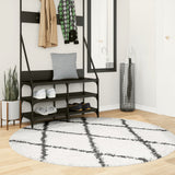 Vidaxl rug Pamplona Shaggy Highly pile Ø 160 cm cream and black