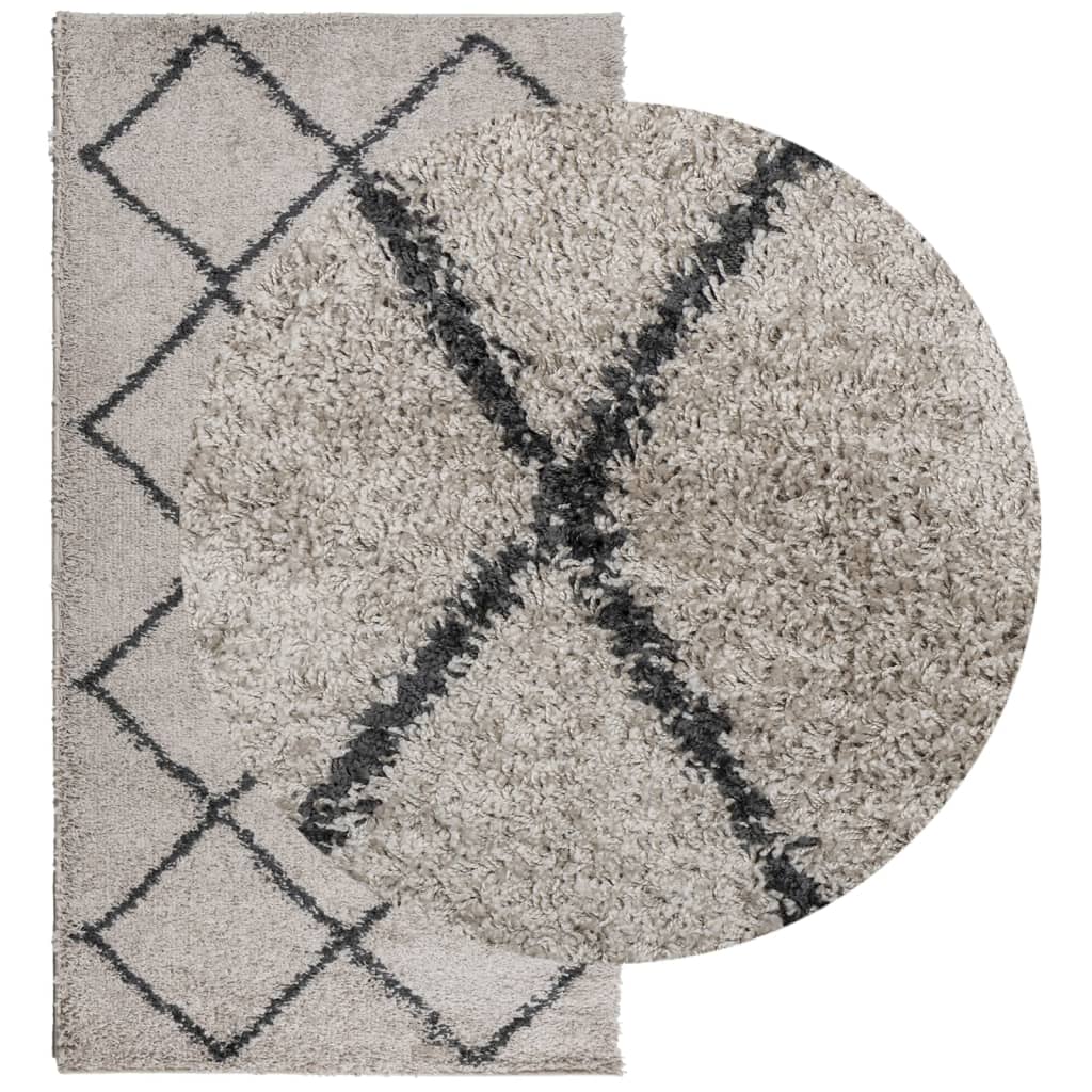 Vidaxl Rug Pamplona Shamgy héich Pole 80x150 cm anstige Anthellacite