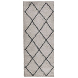 Vidaxl Rug Pamplona Shaggy Sterkt pol 80x200 cm Beige Anthracite