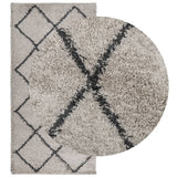 Vidaxl rug Pamplona Shaggy Highly pile 100x200 cm Beige Anthracite