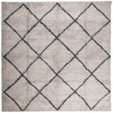 Vidaxl Rug Pamplona Shaggy Sterkt haug 160x160 cm Beige Anthracite