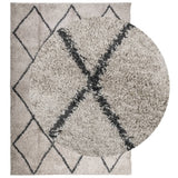 Vidaxl tapis Pampelune Shaggy hautement pile 160x230 cm anthracite beige