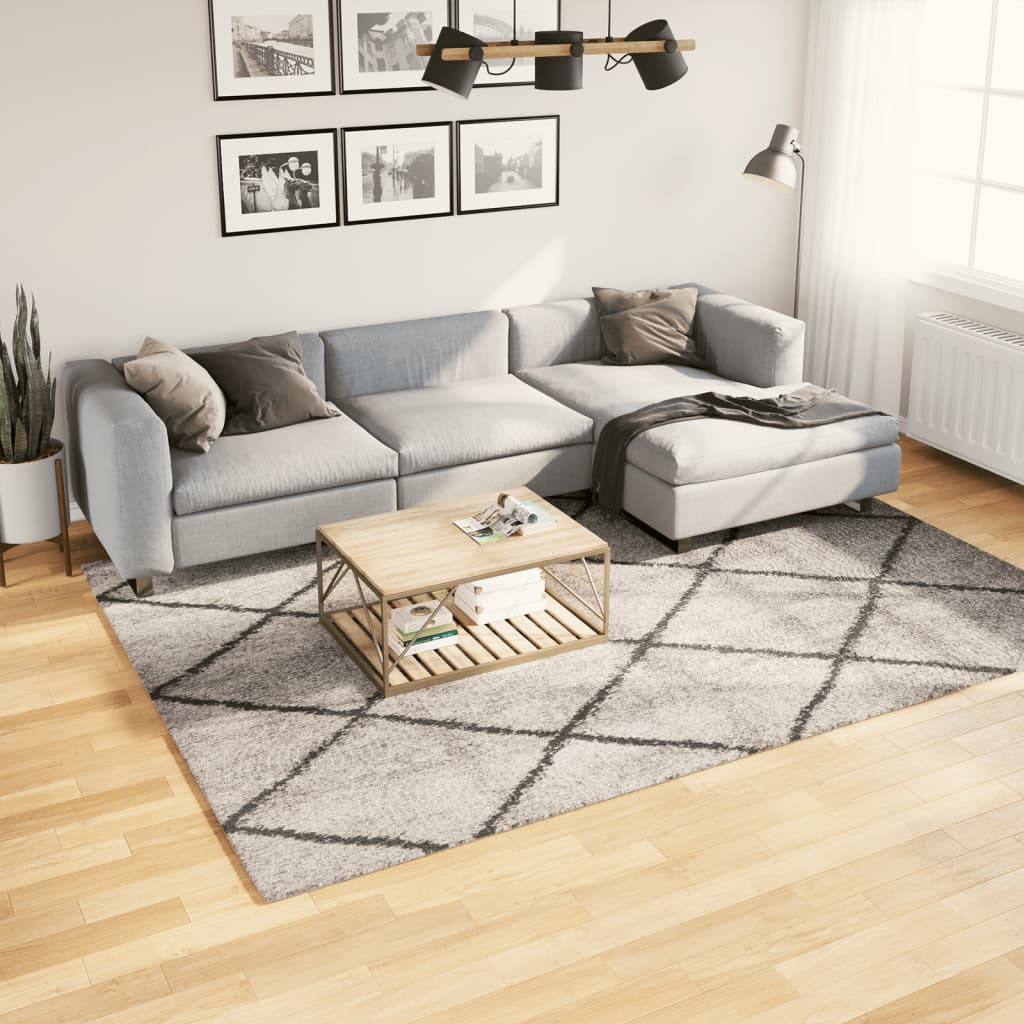 Vidaxl rug Pamplona Shaggy Highly Pole 200x280 cm Beige Anthracite