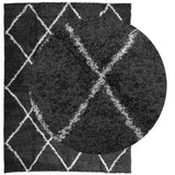 Vidaxl Rug Shaggy High Pile Modern 300x400 cm svart og krem